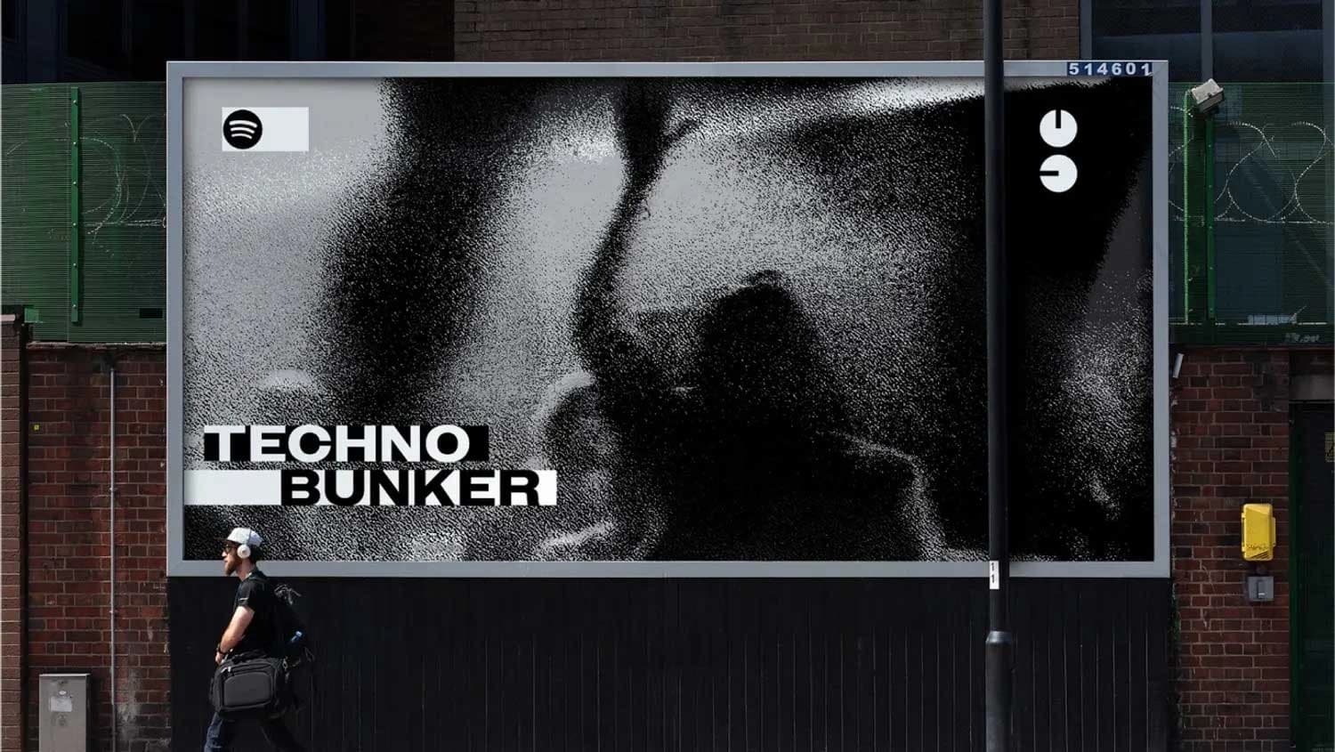 Valla publicitaria calle Techno Bunker