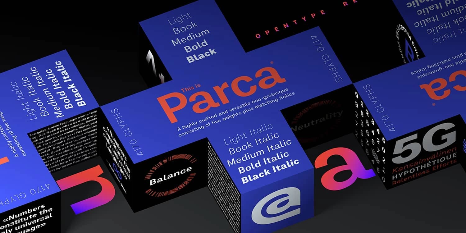 Diseño gráfico - Parca font