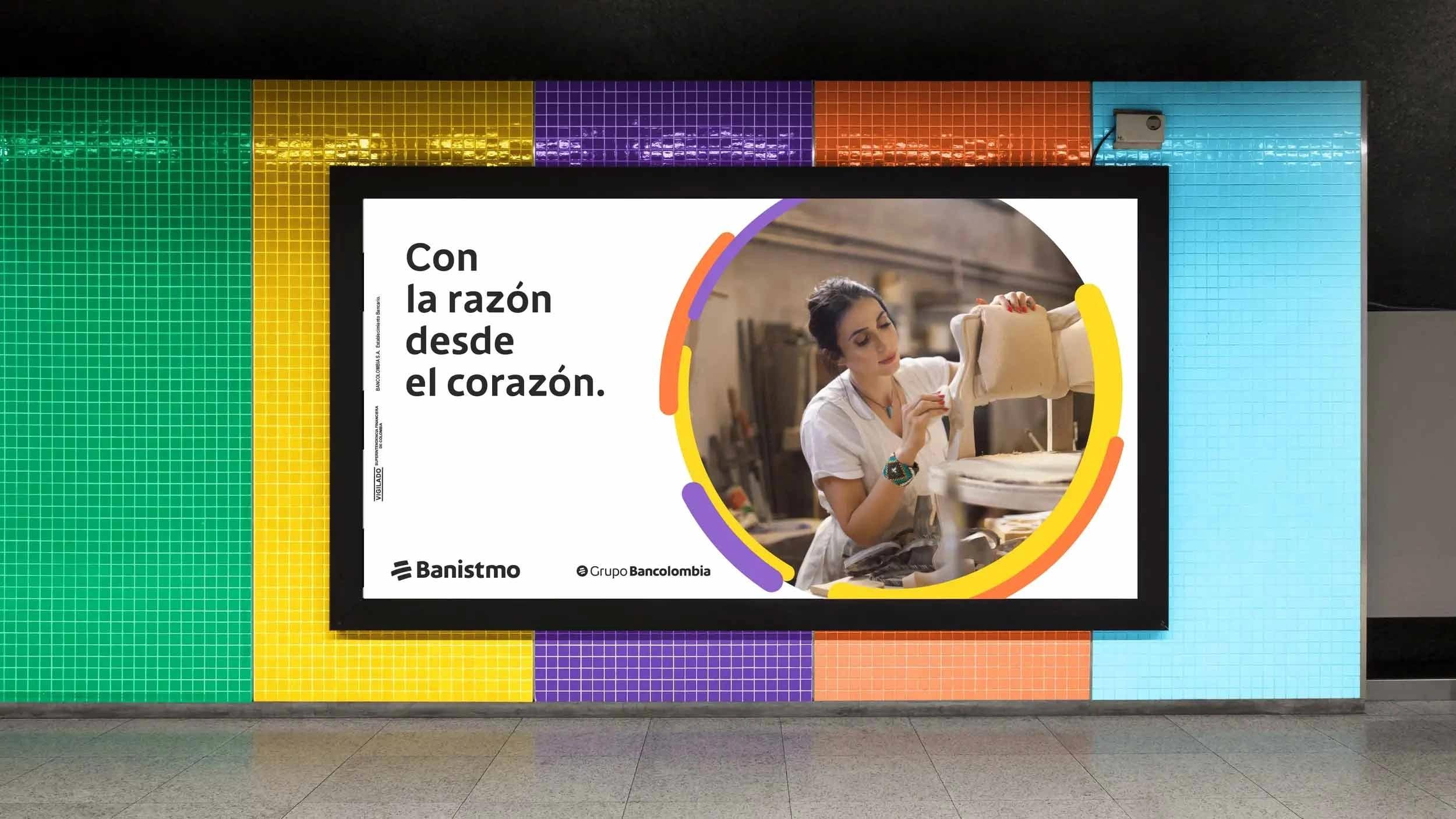 Bancolombia valla publicitaria