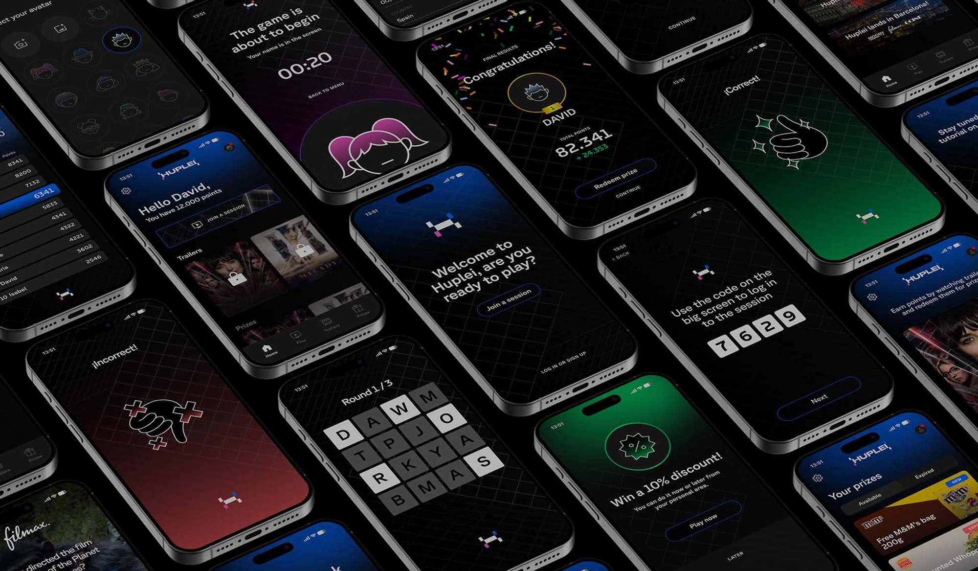 Huplei - app screens