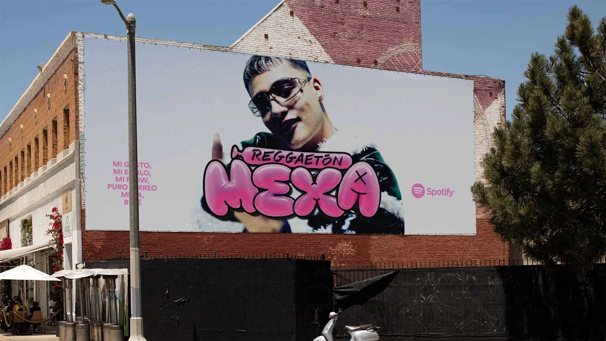 Spotify Reggaeton Mexa street billboard