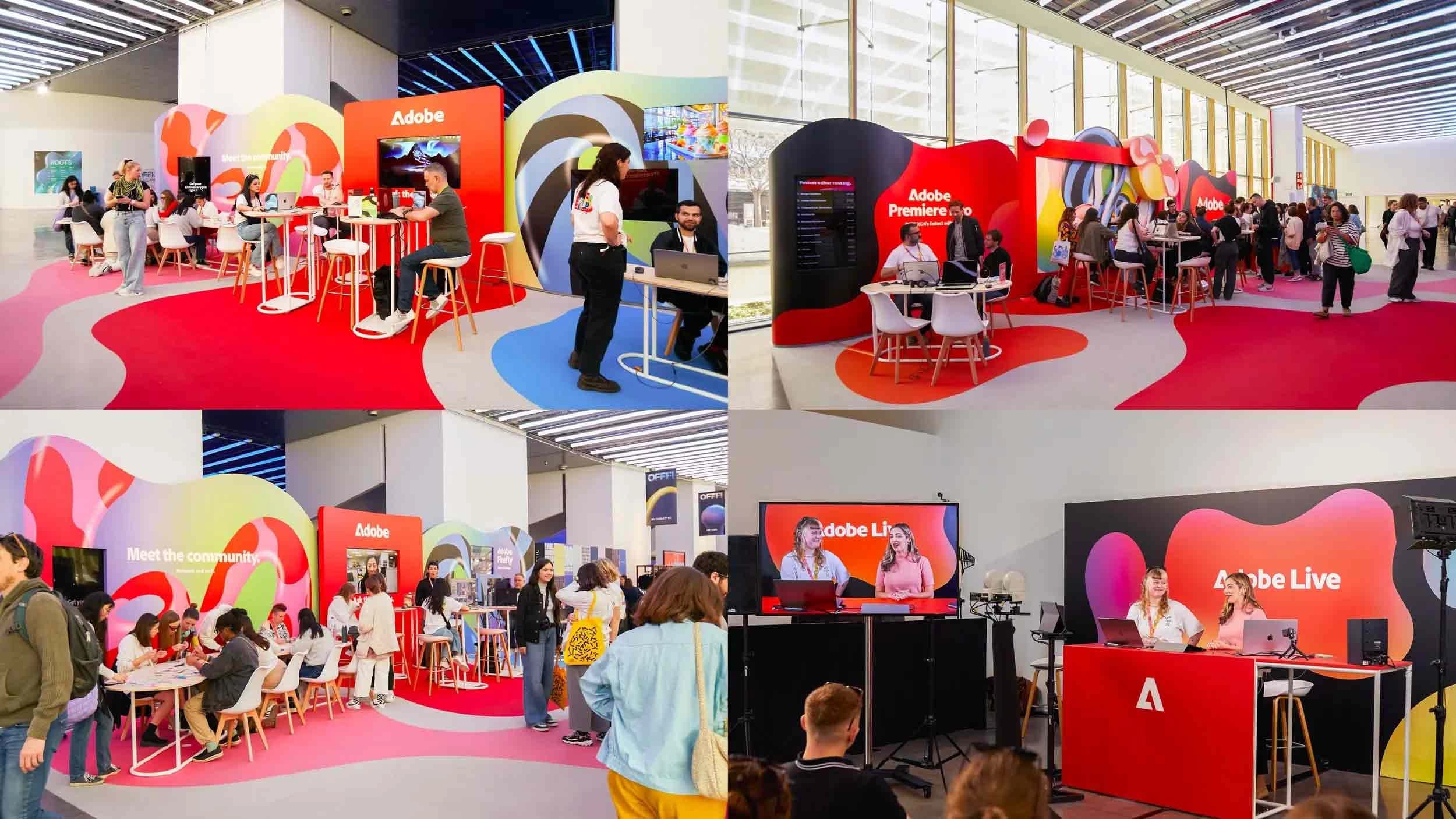 Images of the Adobe Booth for the OFFF Festival 2024