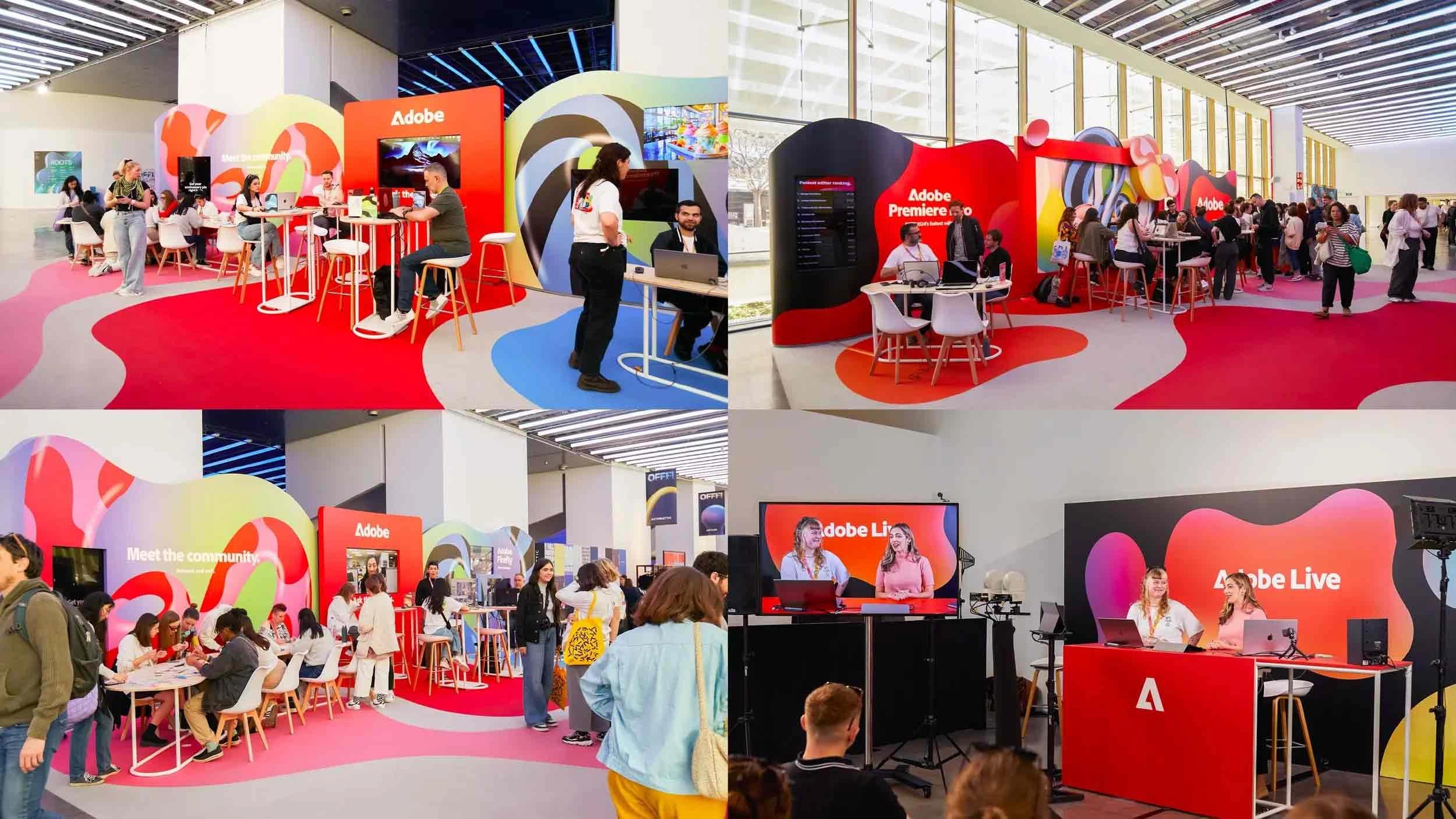 Imagenes del Stand de Adobe para el OFFF Festival 2024