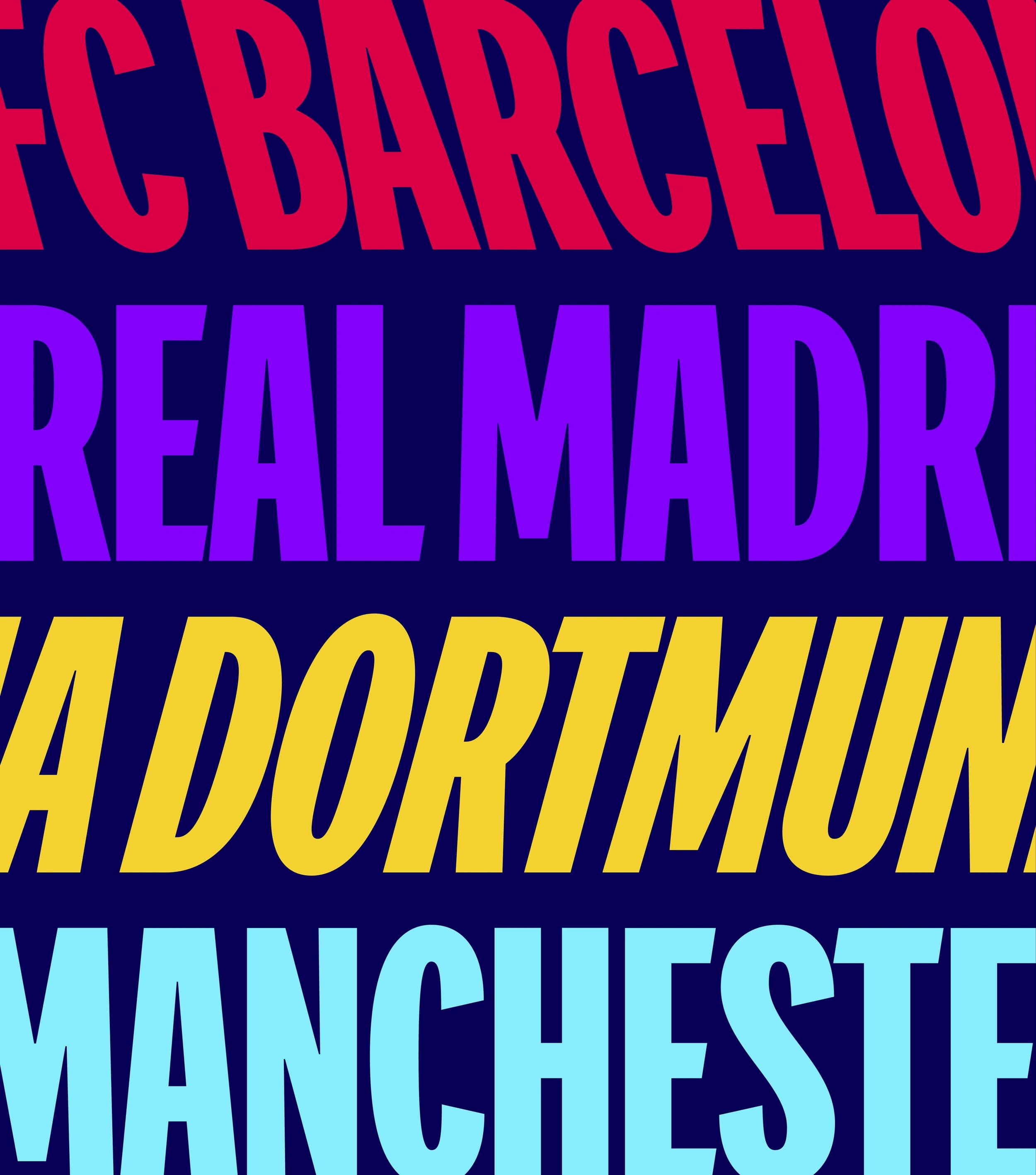 Champions display ritalic italic